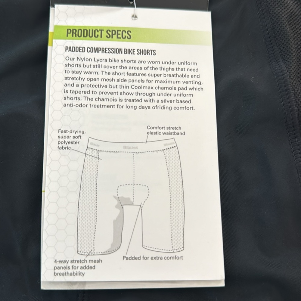 NWT Blauer Bike Shorts - Picture 6 of 6